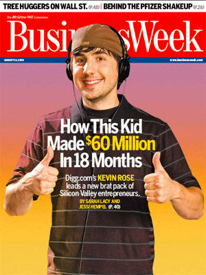 Kevin Rose on Business Week cover